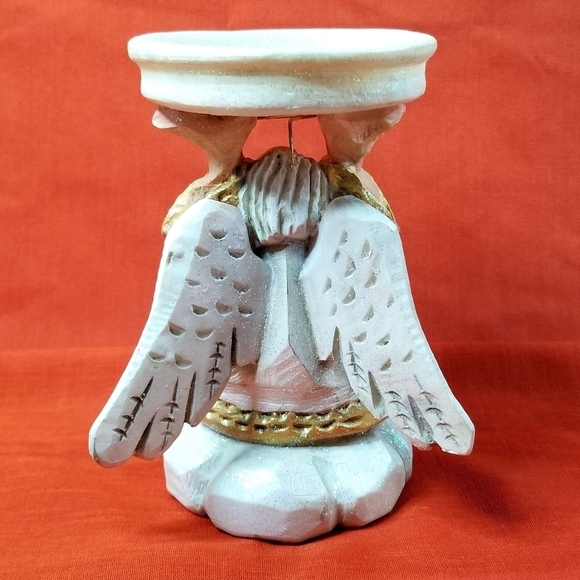 VTG David Frykman Oldest Angel Candle Holder DF3221 All That Glitters Christmas - Picture 6 of 13